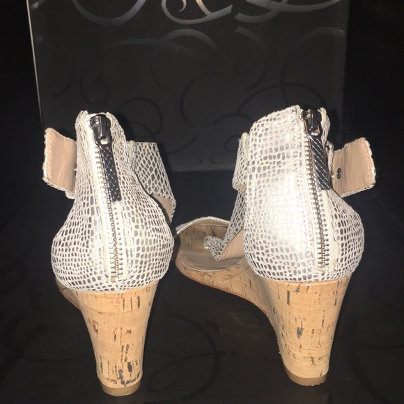 Silver sandal wedges - Picture 3 of 5